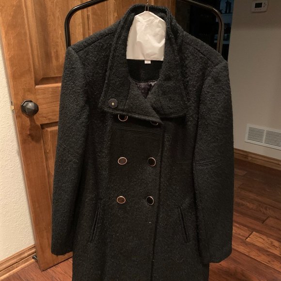 Jessica Simpson Black Pea Coat Size 